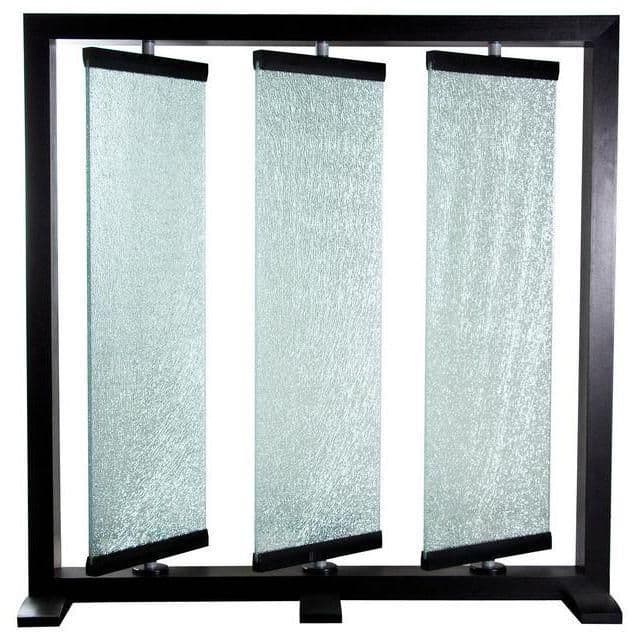 Diamond Sofa Paneled Glass + Wood Room Divider - Thumbnail 3