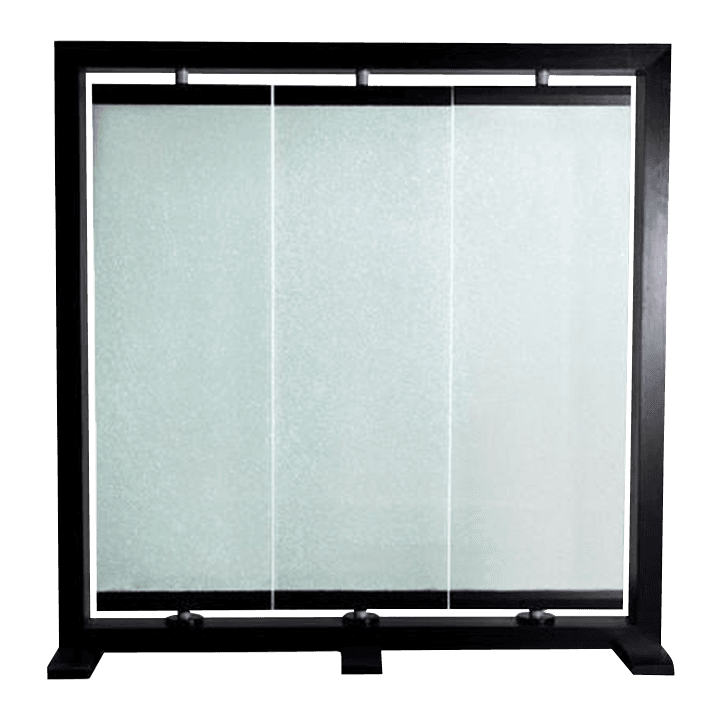 Diamond Sofa Paneled Glass + Wood Room Divider - Thumbnail 2