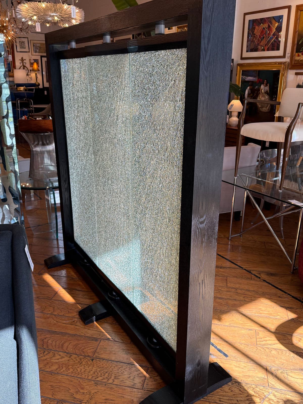 Diamond Sofa Paneled Glass + Wood Room Divider - Thumbnail 6