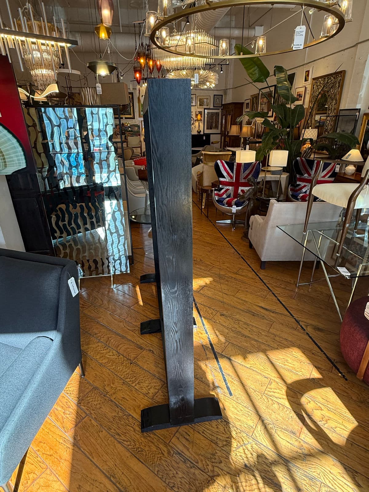 Diamond Sofa Paneled Glass + Wood Room Divider - Thumbnail 12