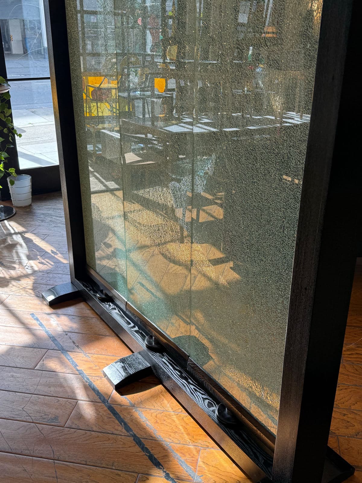 Diamond Sofa Paneled Glass + Wood Room Divider - Thumbnail 7