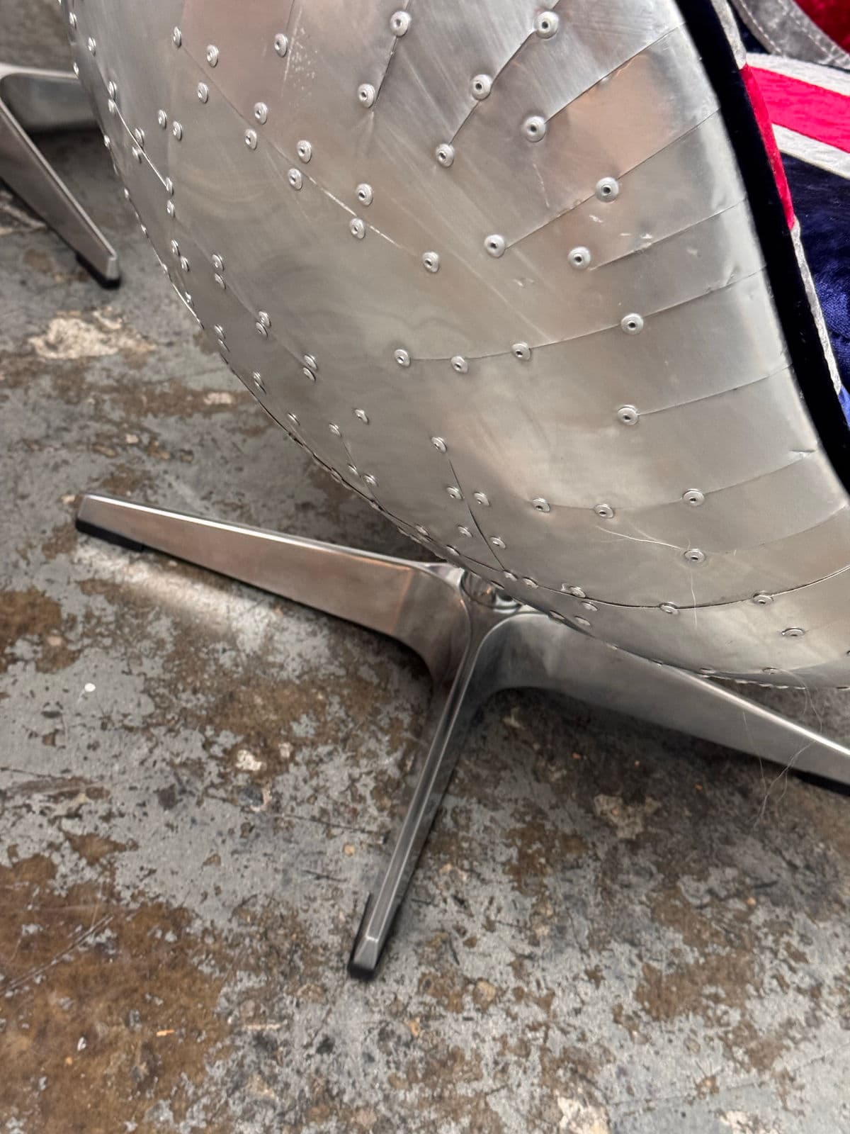 Acme Furniture Brancaster British Flag Egg Chairs, Set of Four - Thumbnail 11