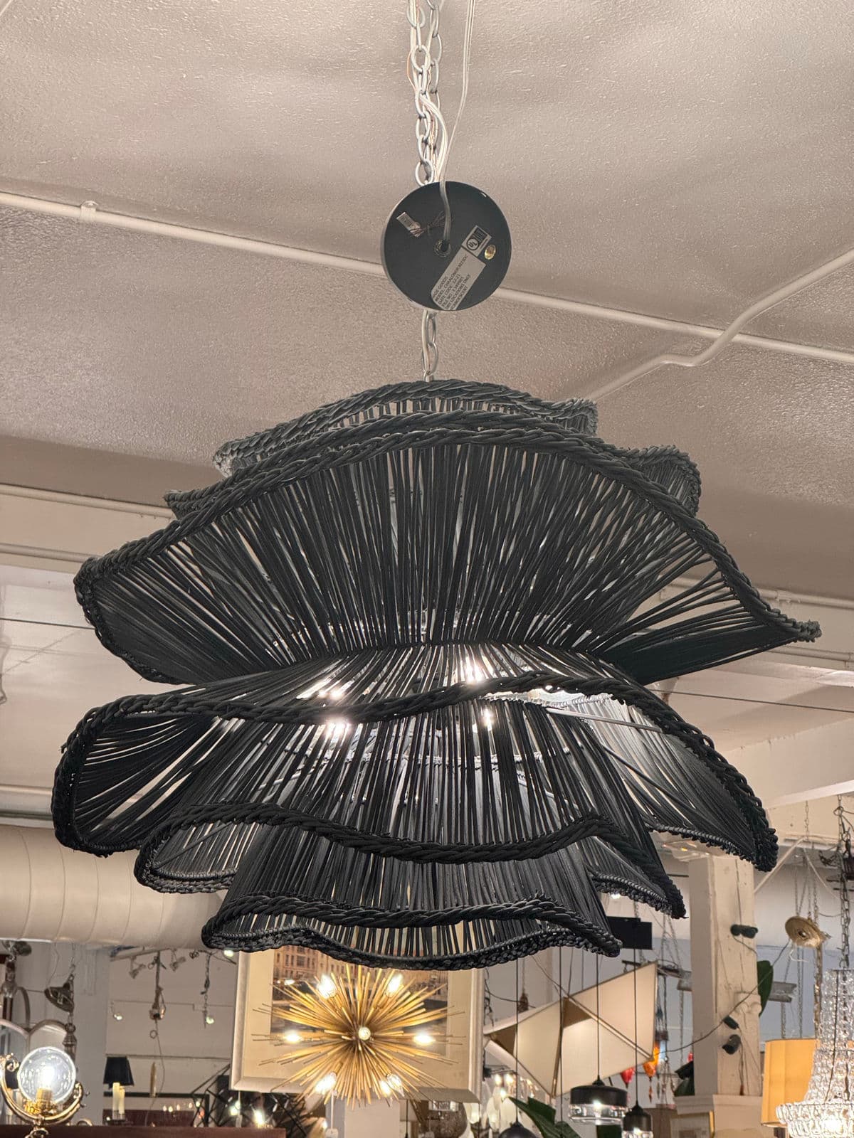 Made Goods Alondra Chandelier, Dark Charcoal - Thumbnail 5