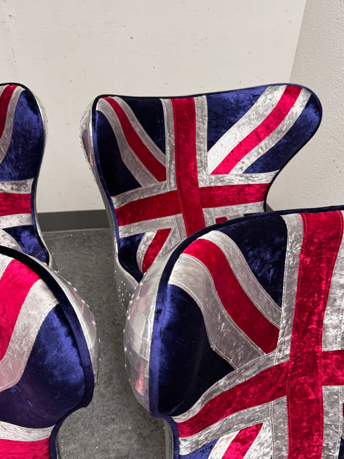 Acme Furniture Brancaster British Flag Egg Chairs, Set of Four - Thumbnail 10