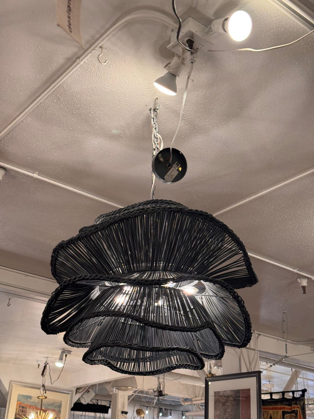 Made Goods Alondra Chandelier, Dark Charcoal - Thumbnail 8