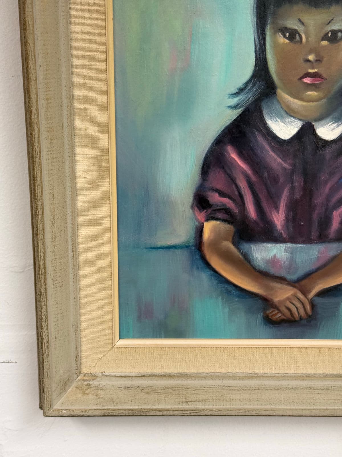 Late 20th Century J.Lamm Female Portrait Oil Painting, Framed - Thumbnail 9