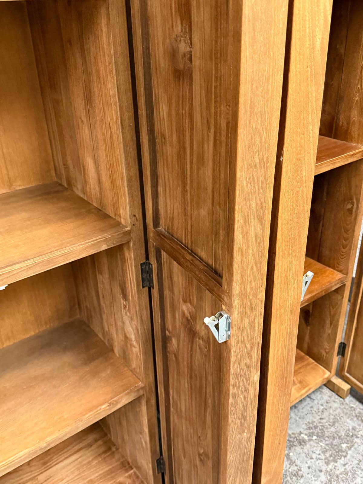 Roost Teak Storage Cabinets, Pair - Thumbnail 7