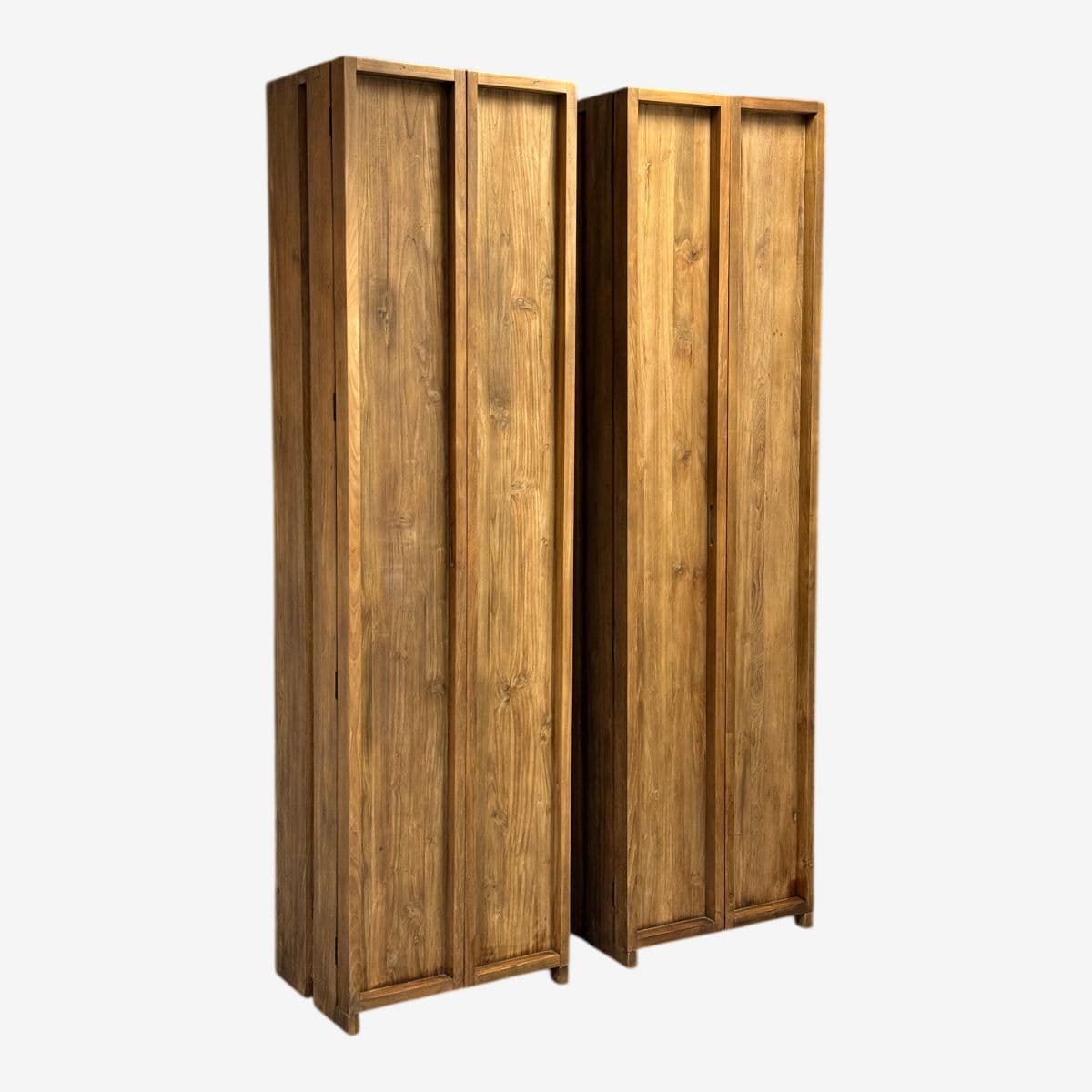 Roost Teak Storage Cabinets, Pair - Image 1