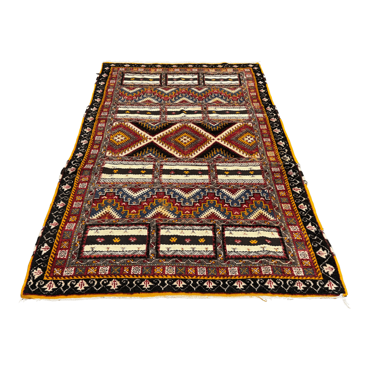 5ft 5in X 9ft Taznakht Berber Flat Weave Area Rug - Thumbnail 2