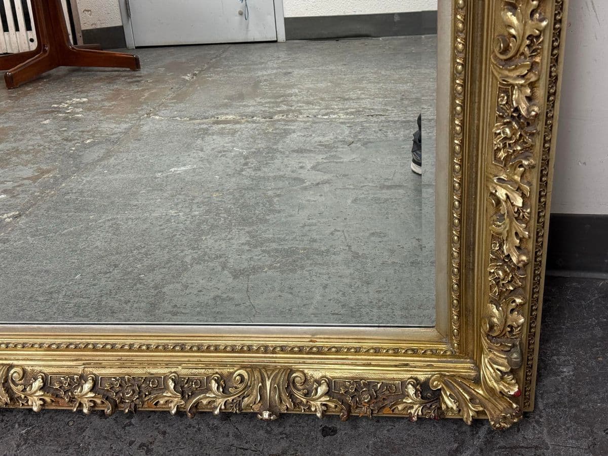 Vintage Gold Finish Ornate Wall Mirror - Thumbnail 6