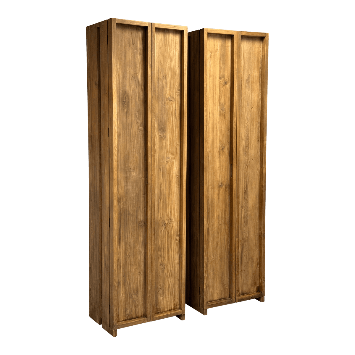 Roost Teak Storage Cabinets, Pair - Thumbnail 2