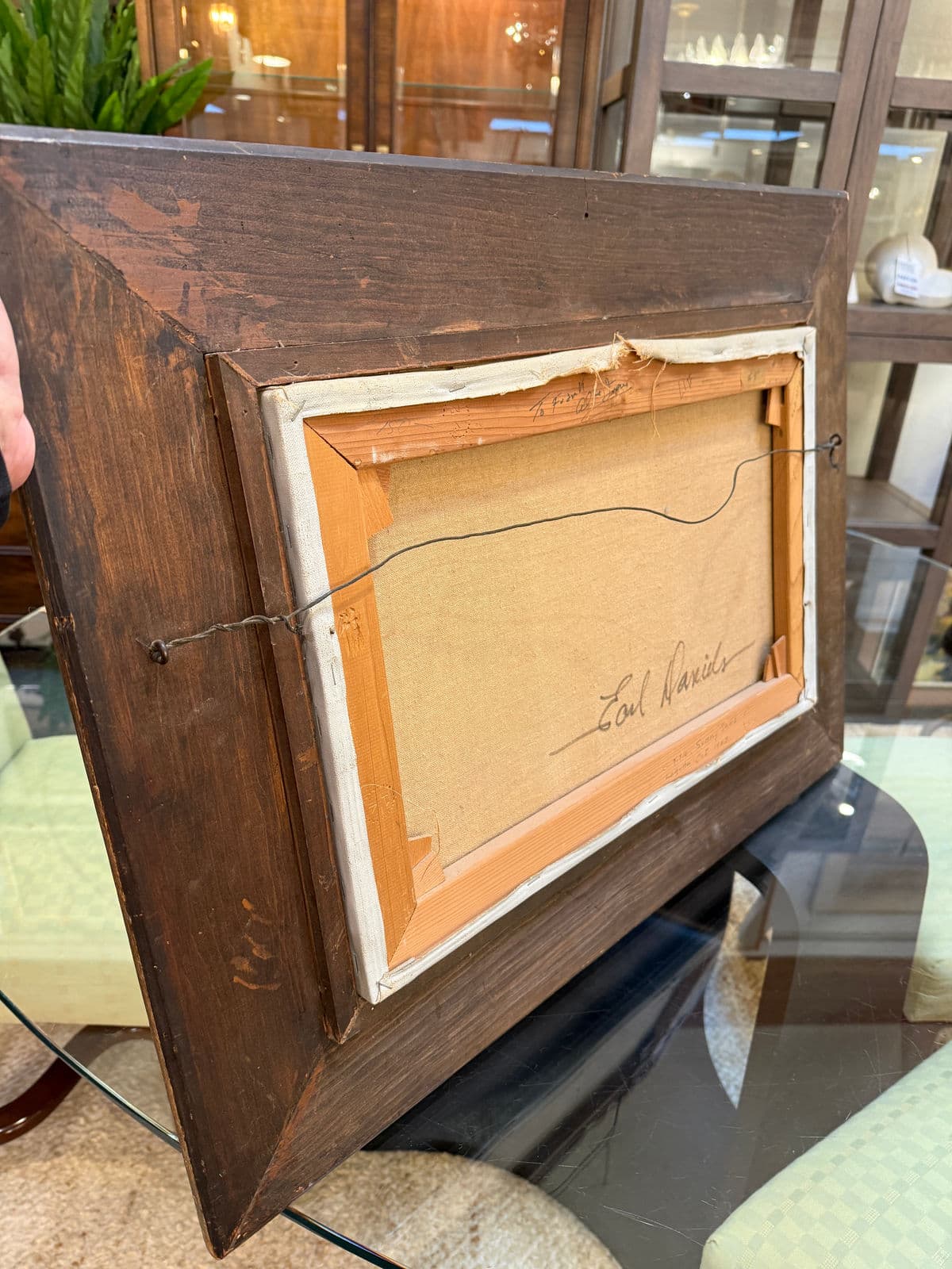 Circa 1963 Earl Davids Sunny Seas Painting, Framed - Thumbnail 13