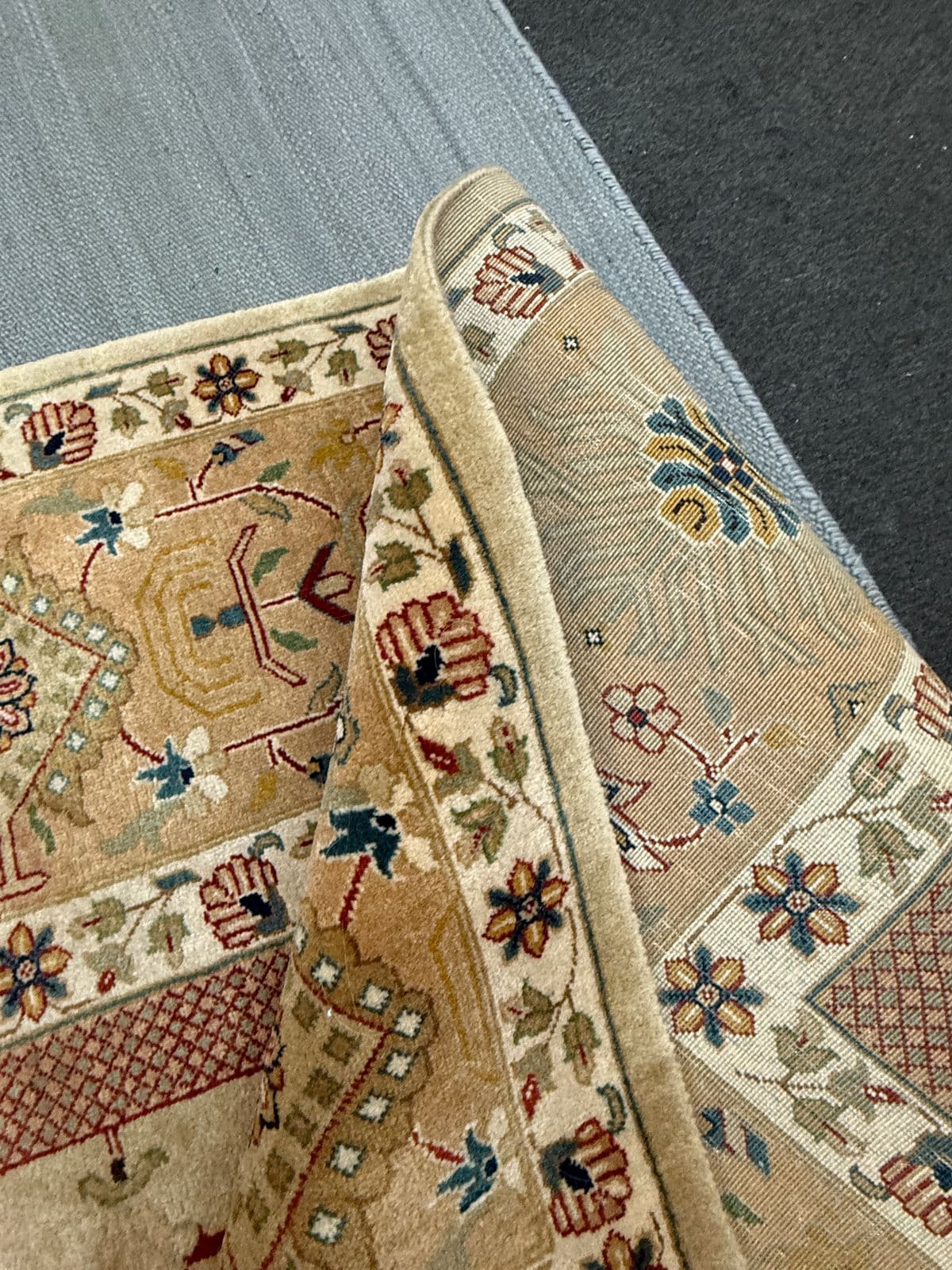 5ft × 24ft 10in Oushak Hand Knotted Wool Runner Rug - Thumbnail 6