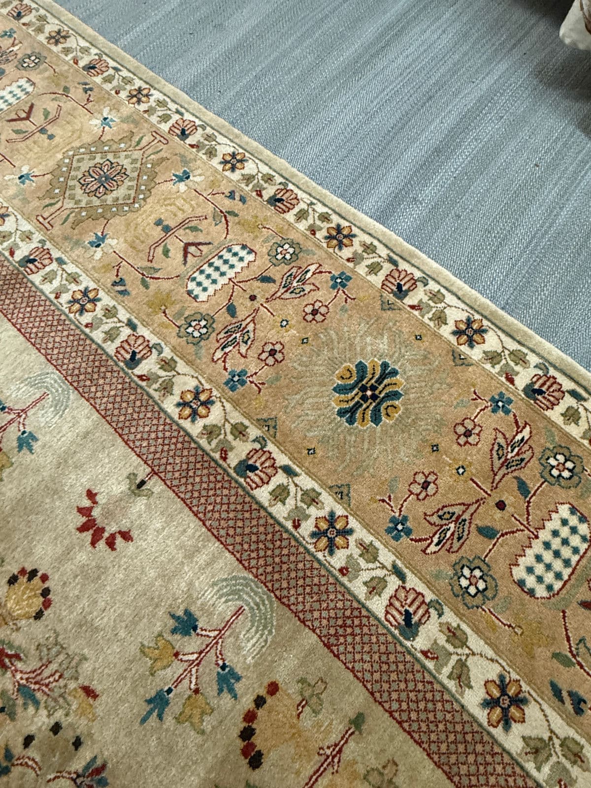 5ft × 24ft 10in Oushak Hand Knotted Wool Runner Rug - Thumbnail 5