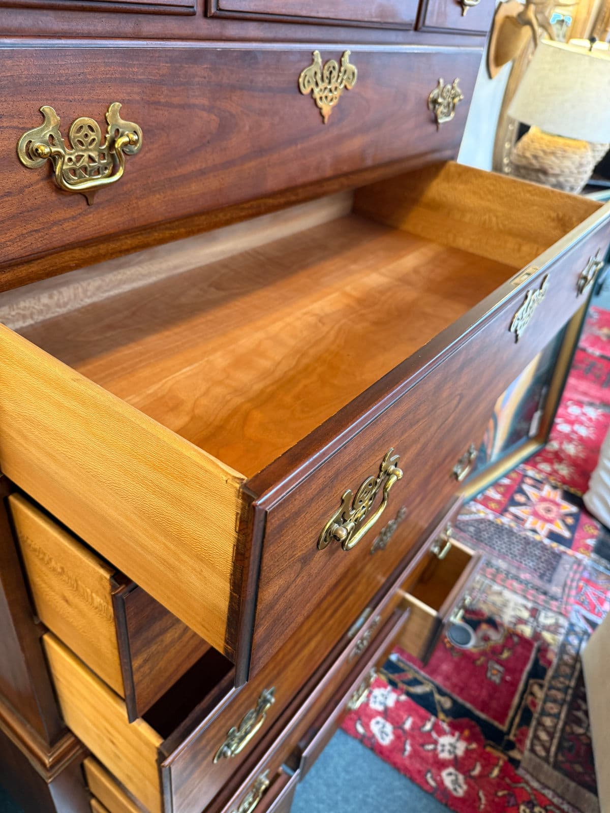 Late 20th Century Kindel Furniture High Boy Dresser - Thumbnail 10