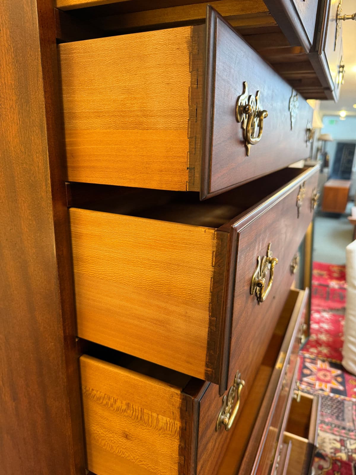 Late 20th Century Kindel Furniture High Boy Dresser - Thumbnail 8