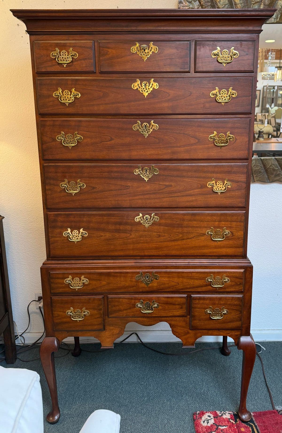 Late 20th Century Kindel Furniture High Boy Dresser - Thumbnail 3