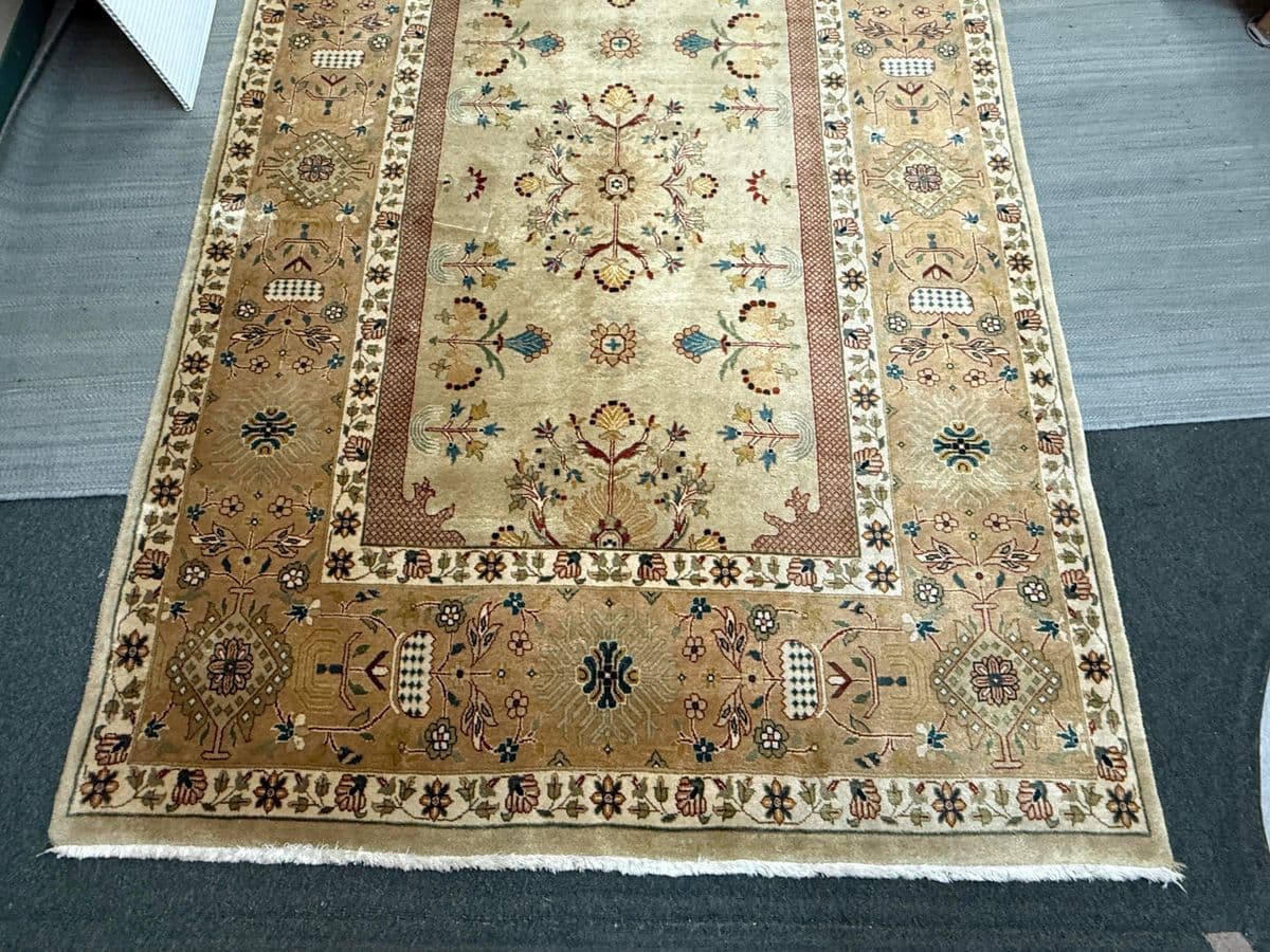 5ft × 24ft 10in Oushak Hand Knotted Wool Runner Rug - Thumbnail 7