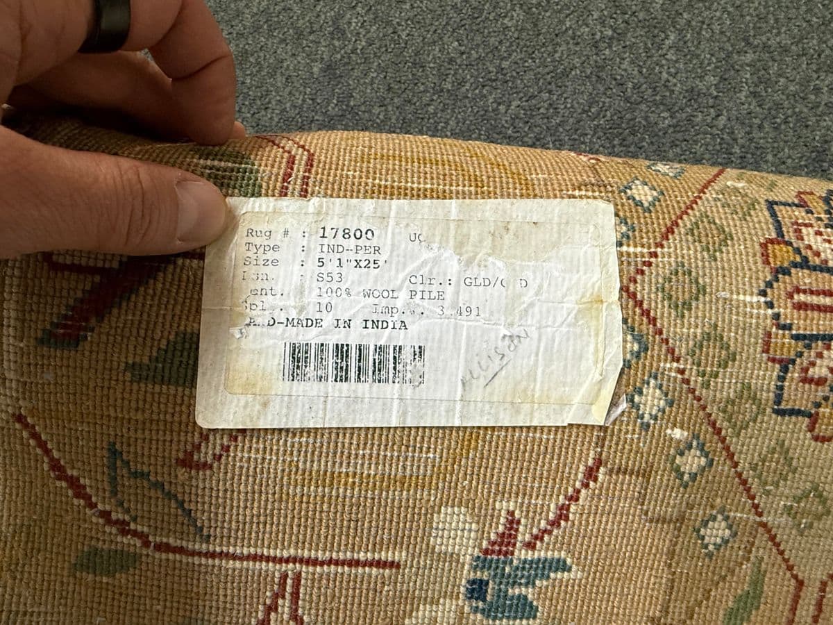 5ft × 24ft 10in Oushak Hand Knotted Wool Runner Rug - Thumbnail 9