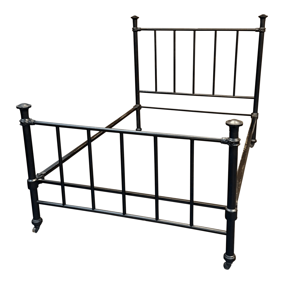 Queen Size Antique Iron Rod Bed Frame - Thumbnail 2