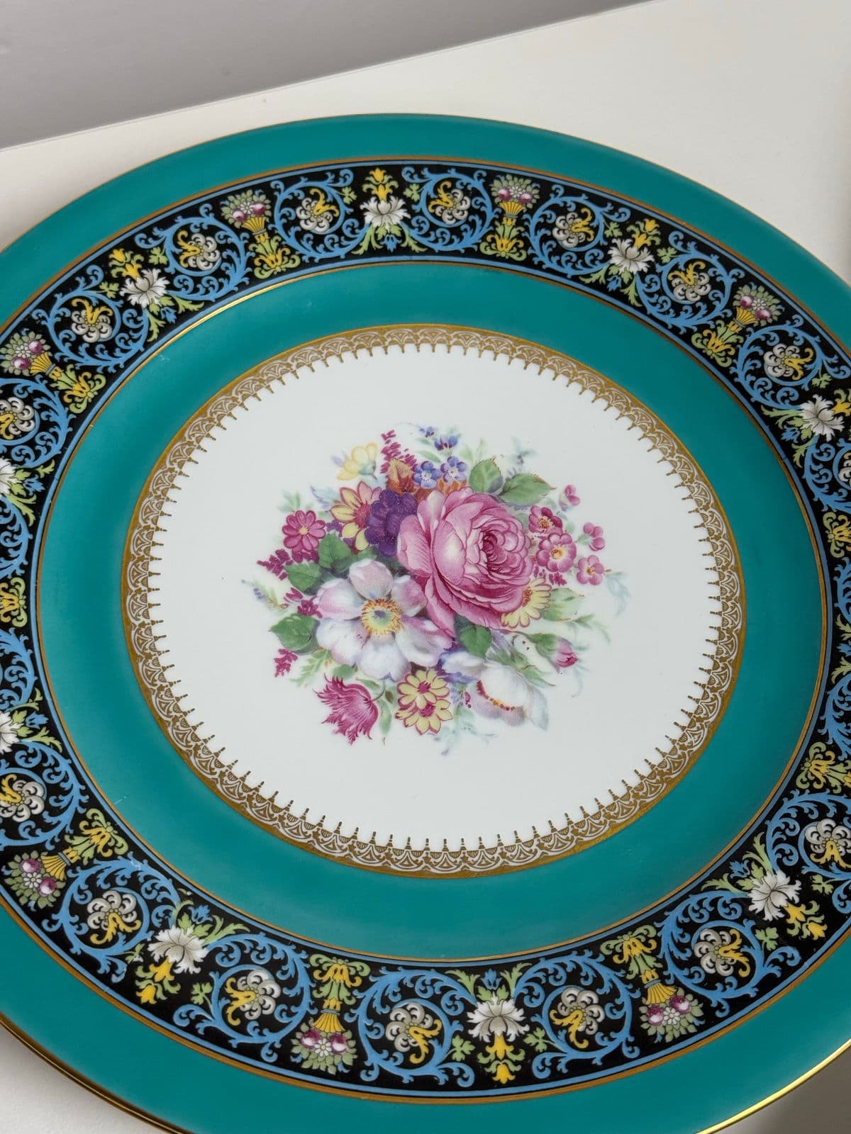 Circa 1980's Bavarian Porcelain Dinner Plates, Set of Twelve - Thumbnail 11