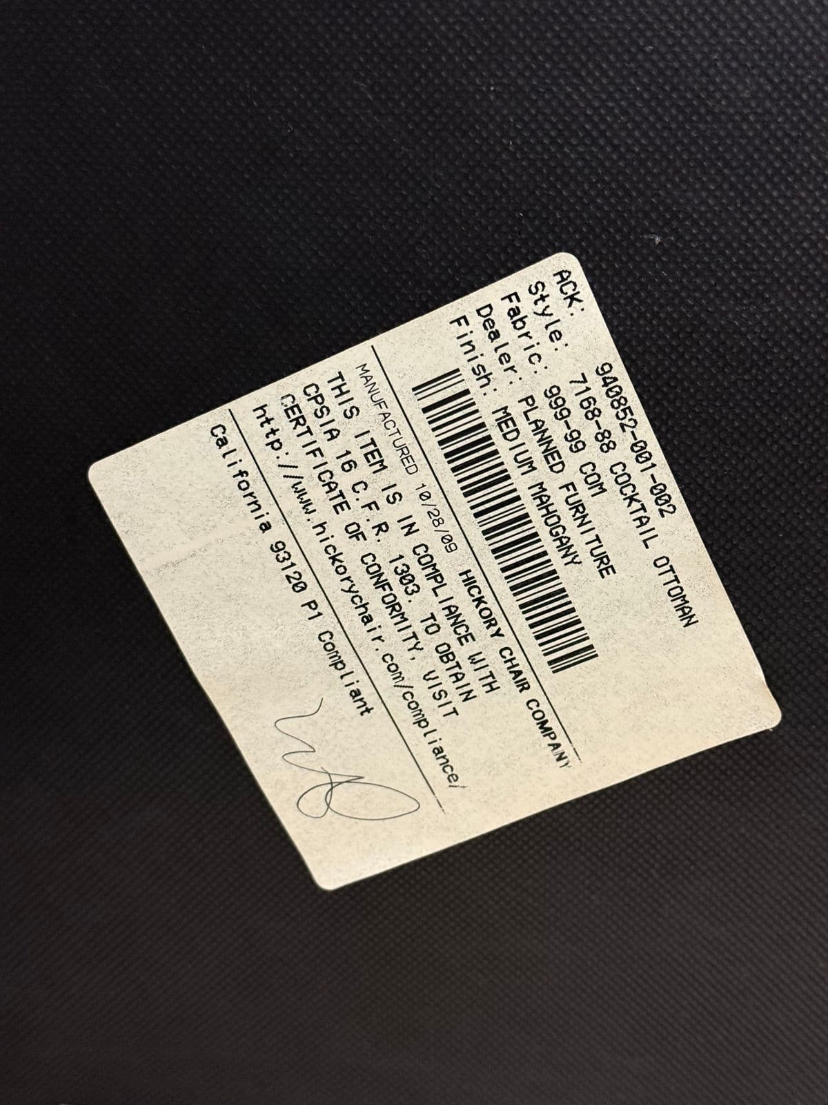 Hickory Chair Cocktail Ottoman - Thumbnail 13