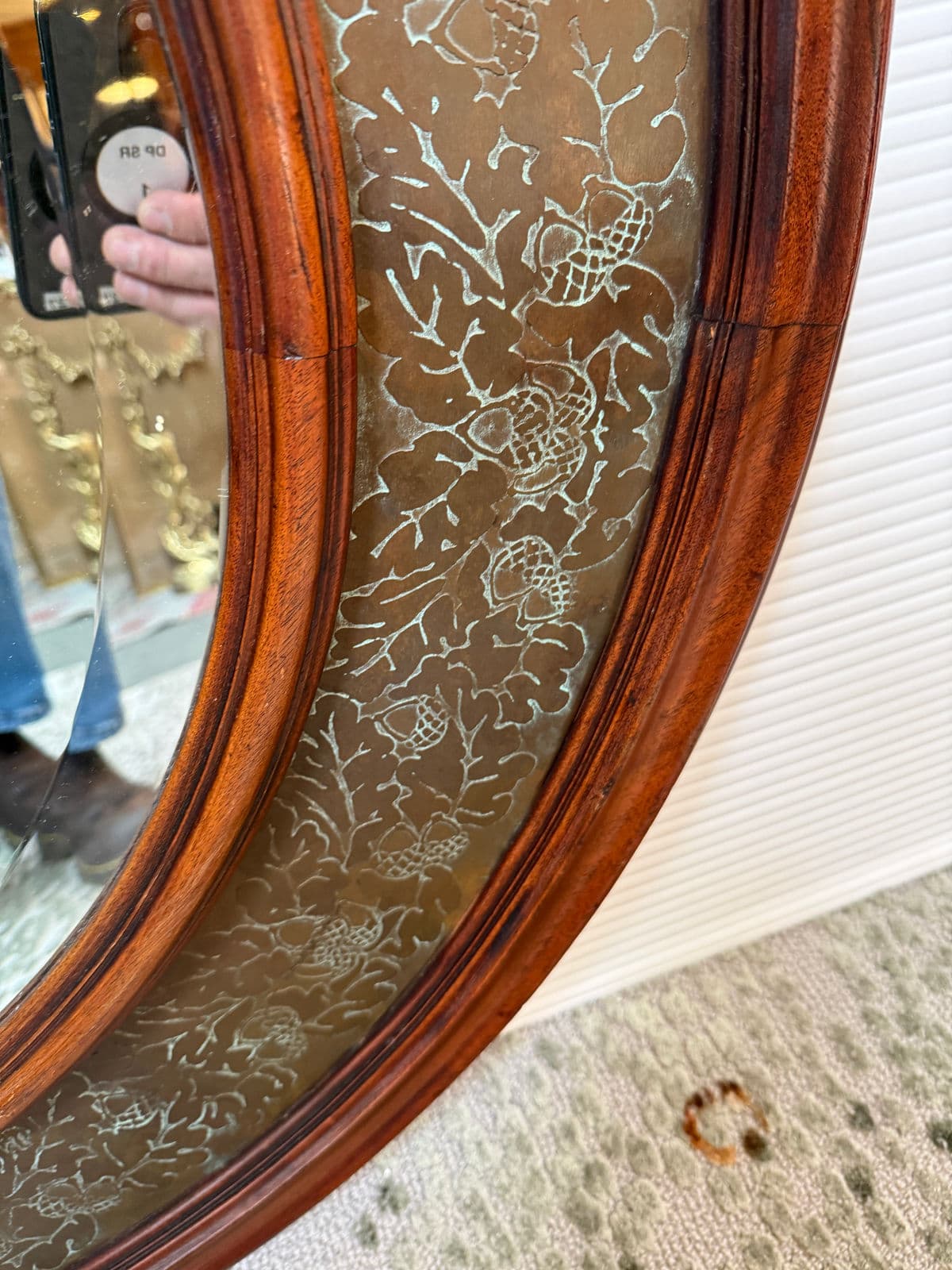 Circa 2000 Morgan Hill Tin + Wood Wall Mirror - Thumbnail 12