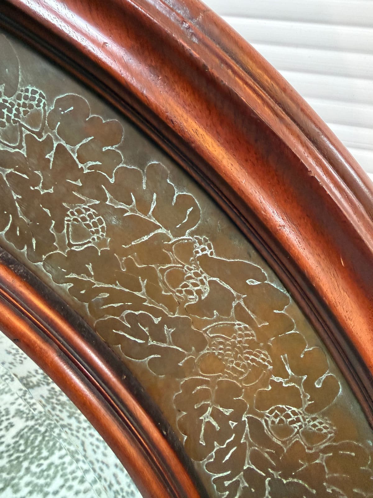 Circa 2000 Morgan Hill Tin + Wood Wall Mirror - Thumbnail 10