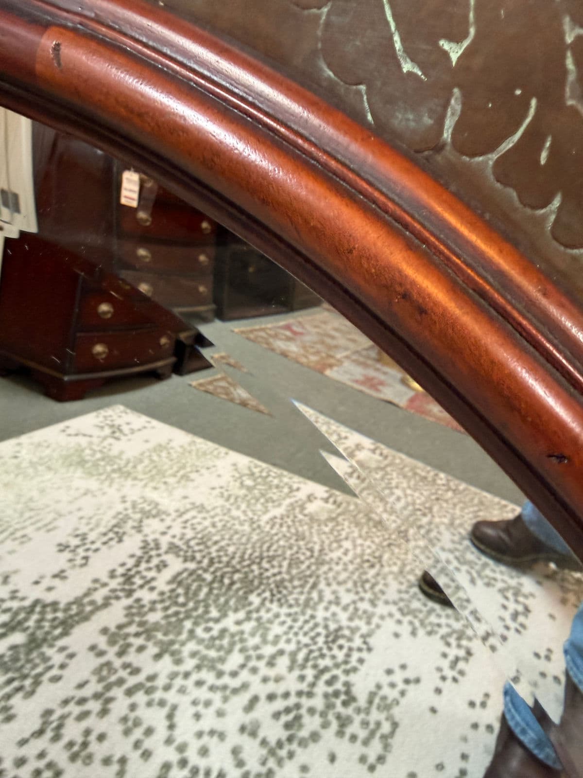 Circa 2000 Morgan Hill Tin + Wood Wall Mirror - Thumbnail 6