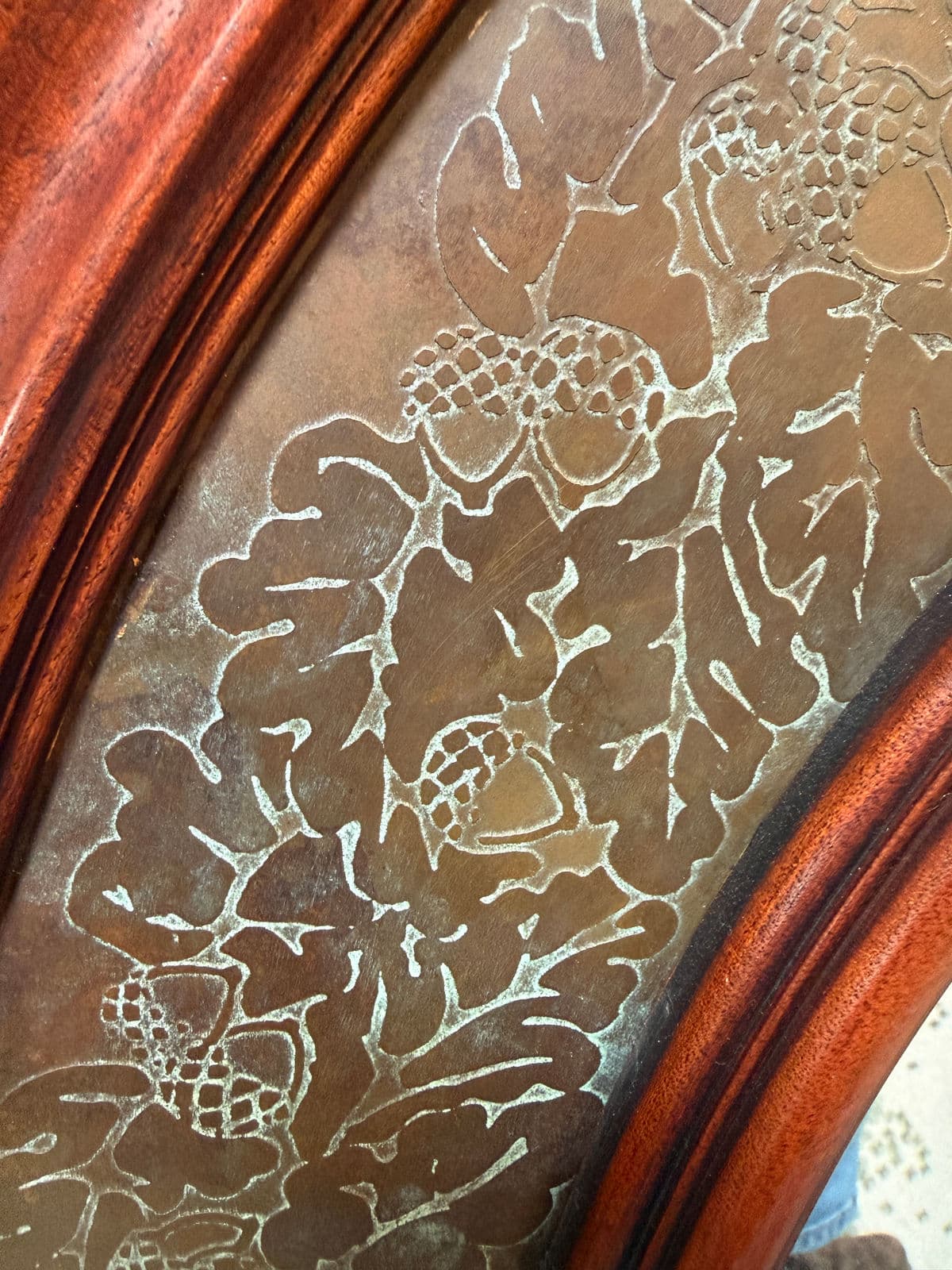 Circa 2000 Morgan Hill Tin + Wood Wall Mirror - Thumbnail 8