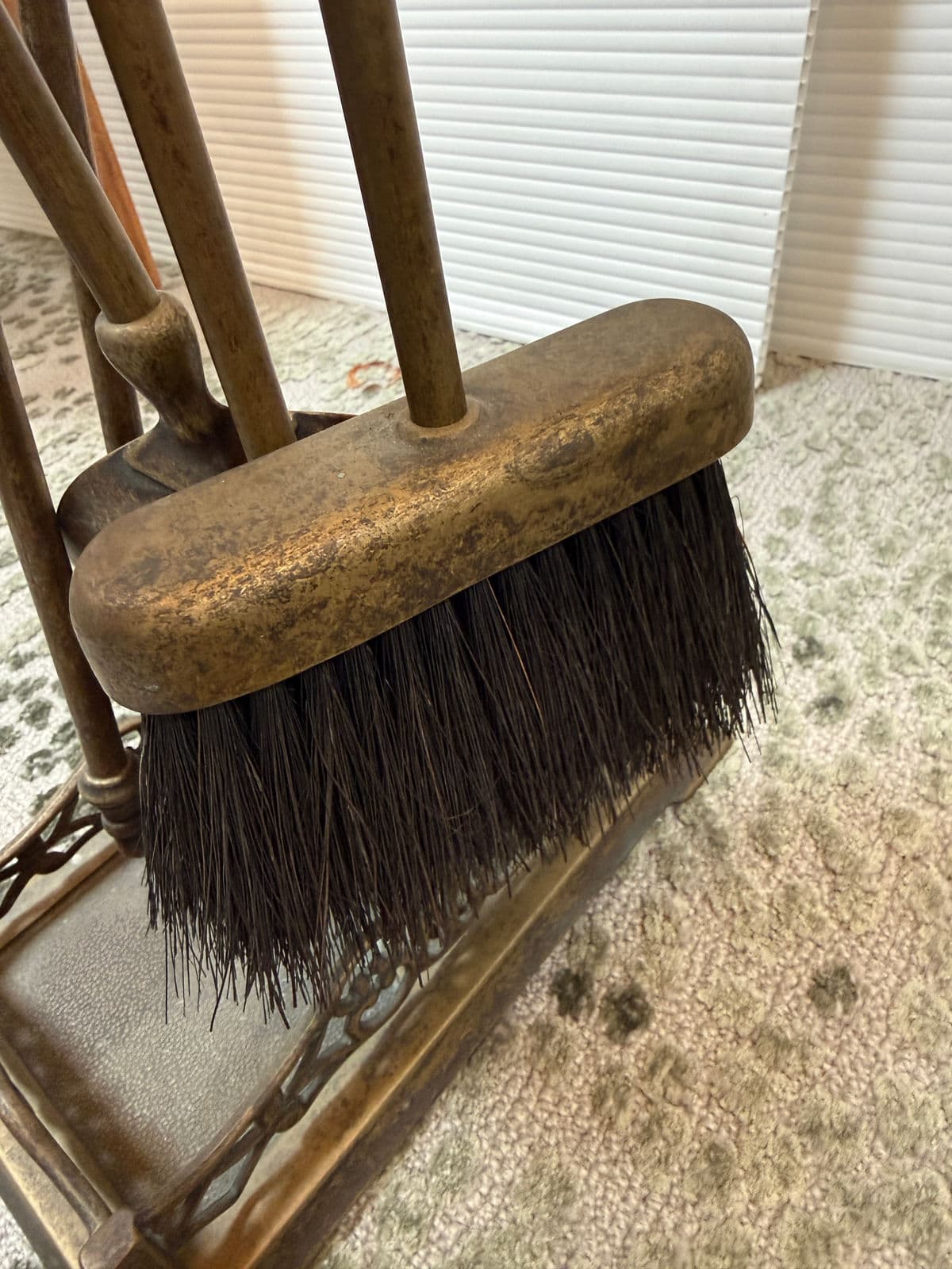 Victorian Style Brass Fireplace Tools, Set of Four - Thumbnail 8