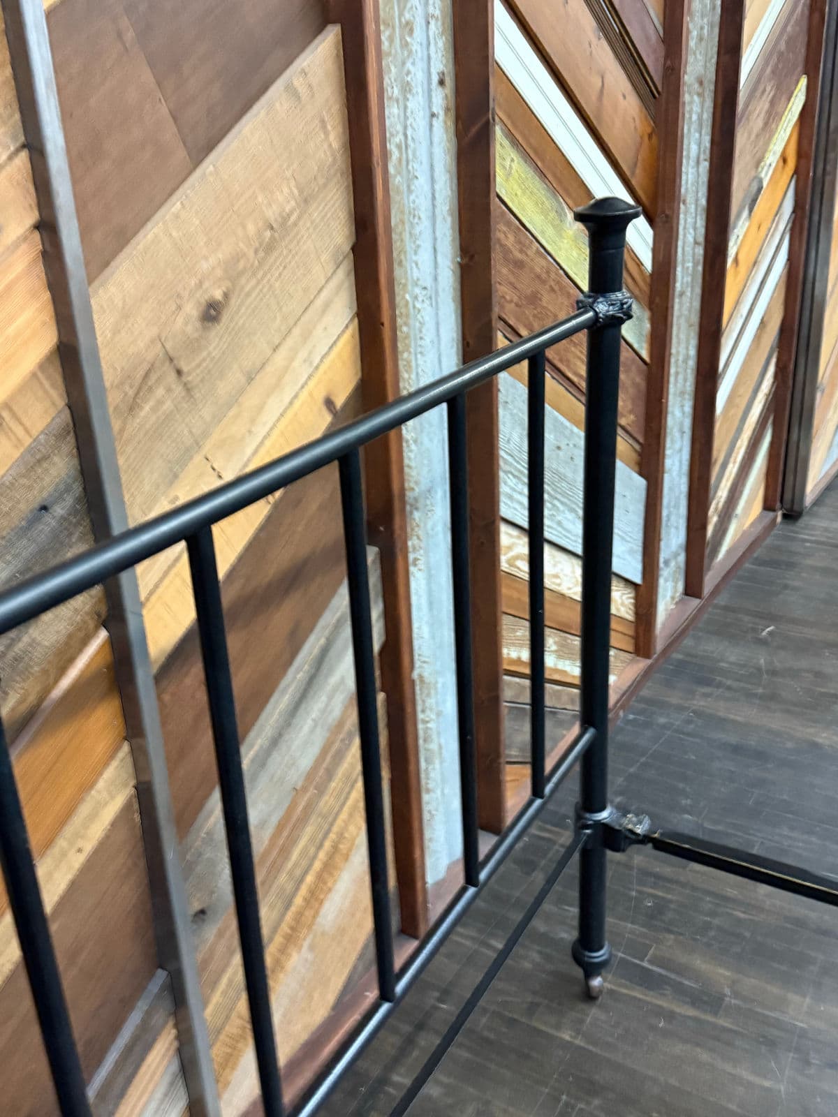 Queen Size Antique Iron Rod Bed Frame - Thumbnail 11