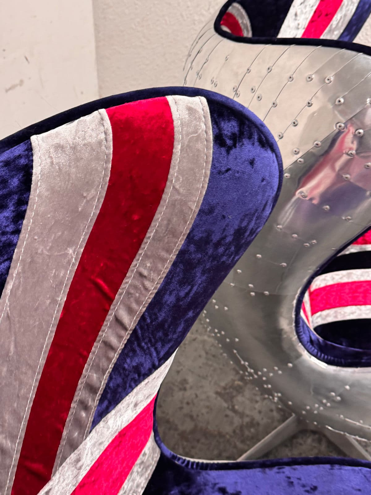 Acme Furniture Brancaster Union Jack Egg Chairs, Set of Three - Thumbnail 9