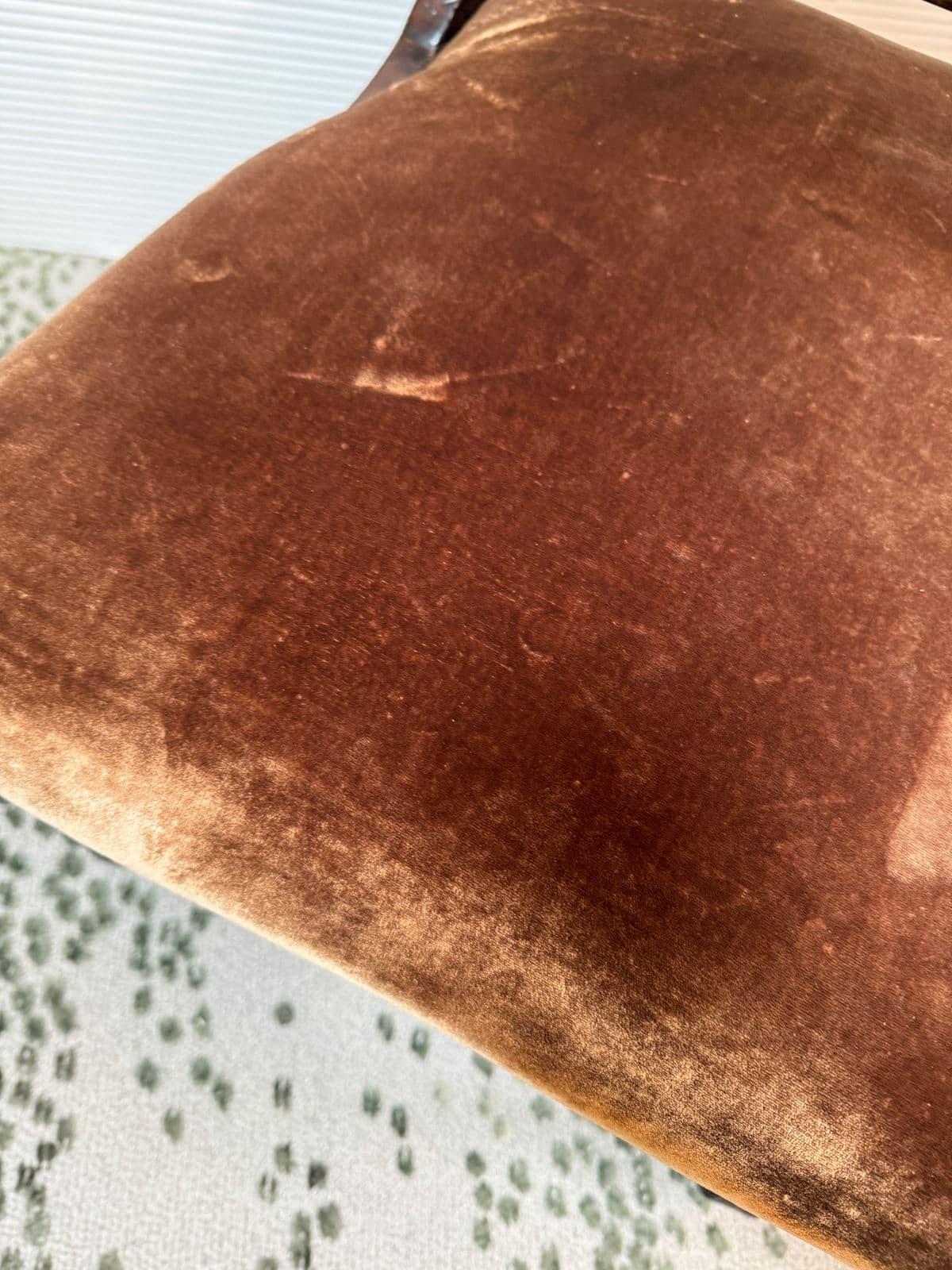 Victorian Eastlake Velvet Chair - Thumbnail 9