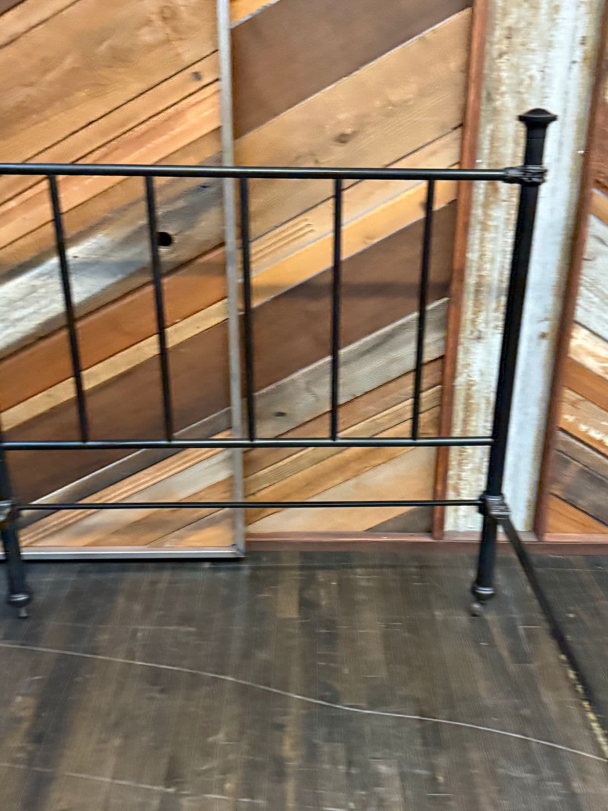 Queen Size Antique Iron Rod Bed Frame - Thumbnail 12