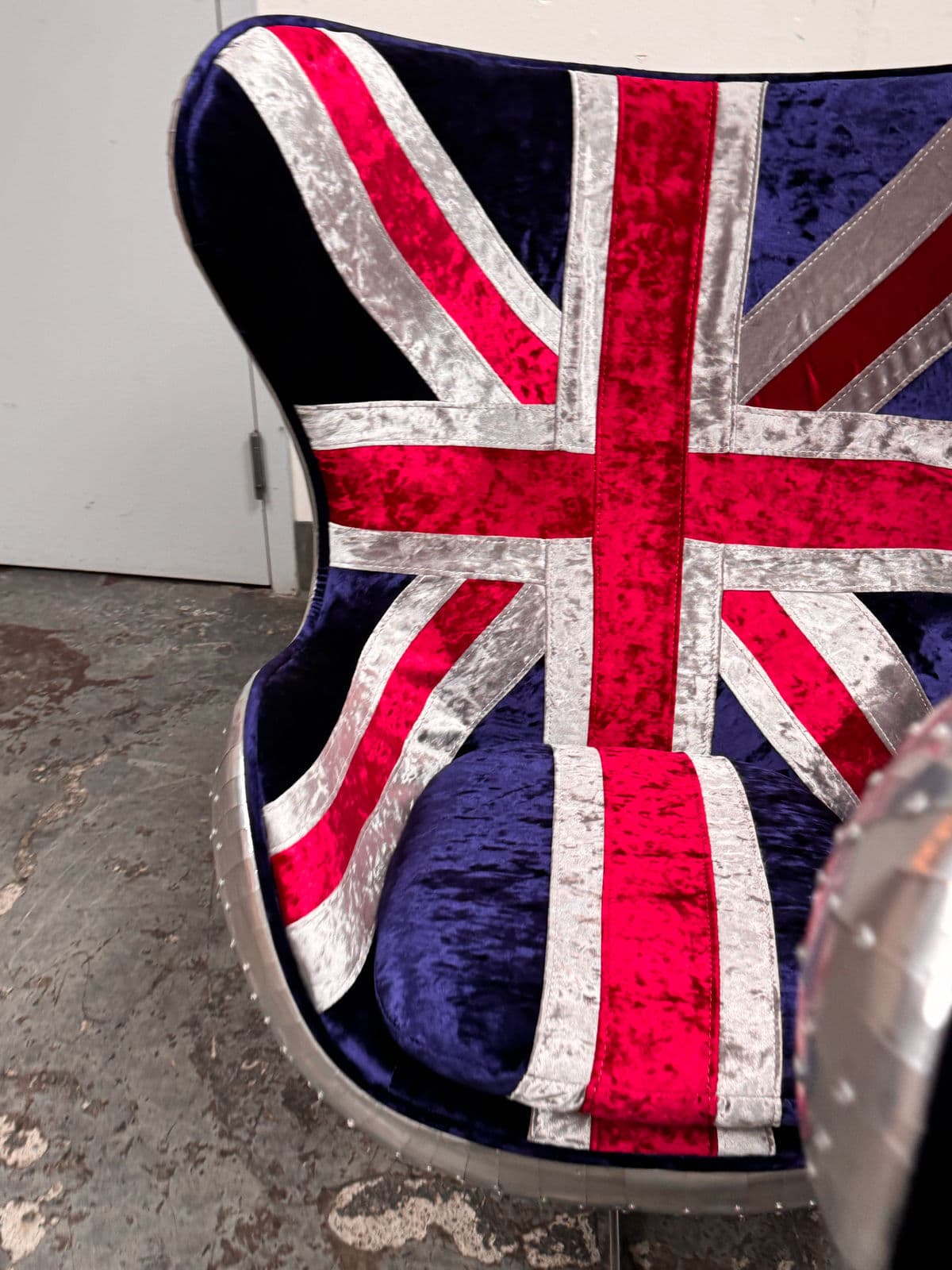 Acme Furniture Brancaster Union Jack Egg Chairs, Set of Three - Thumbnail 12