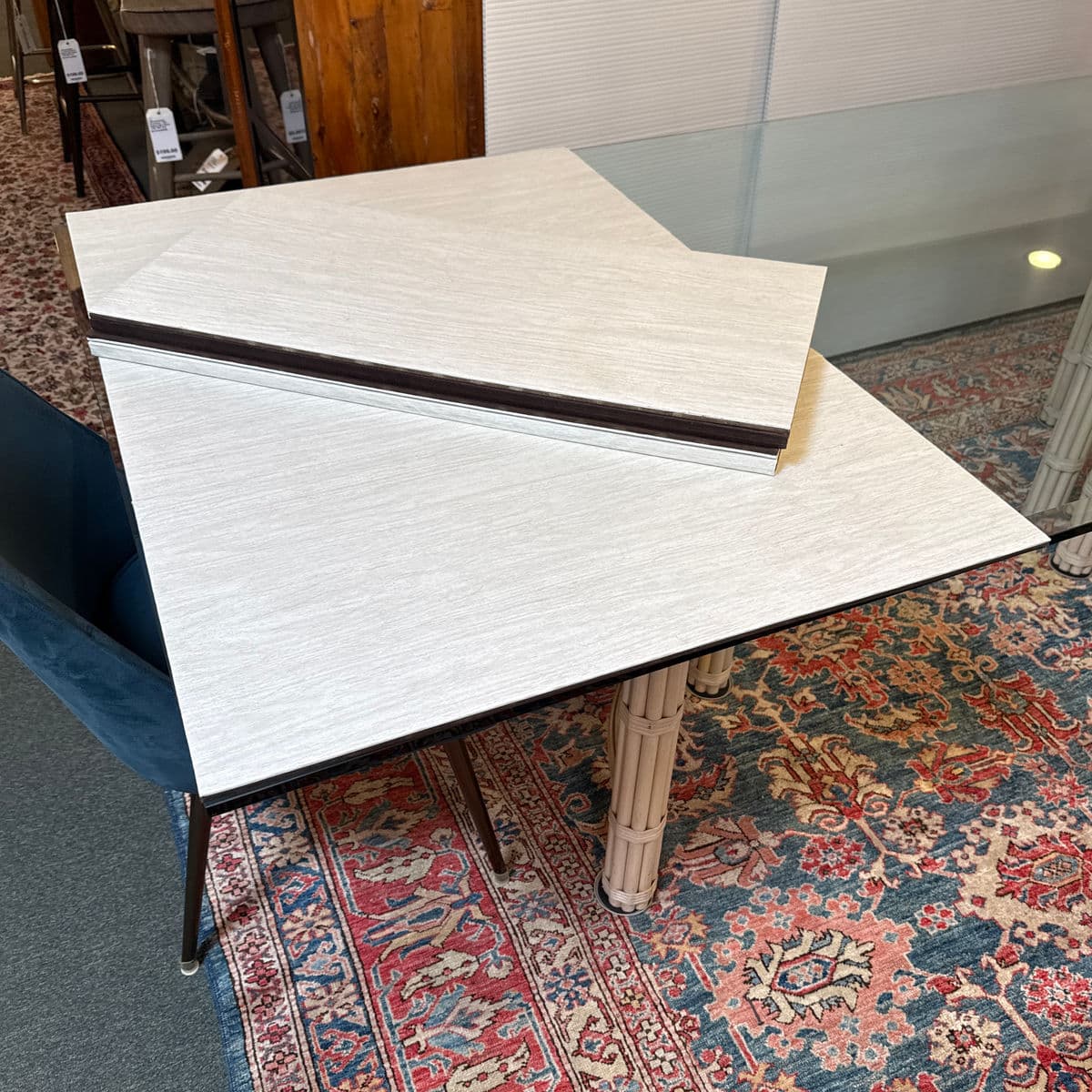 McGuire Furniture Double Pedestal Dining Table - Thumbnail 13