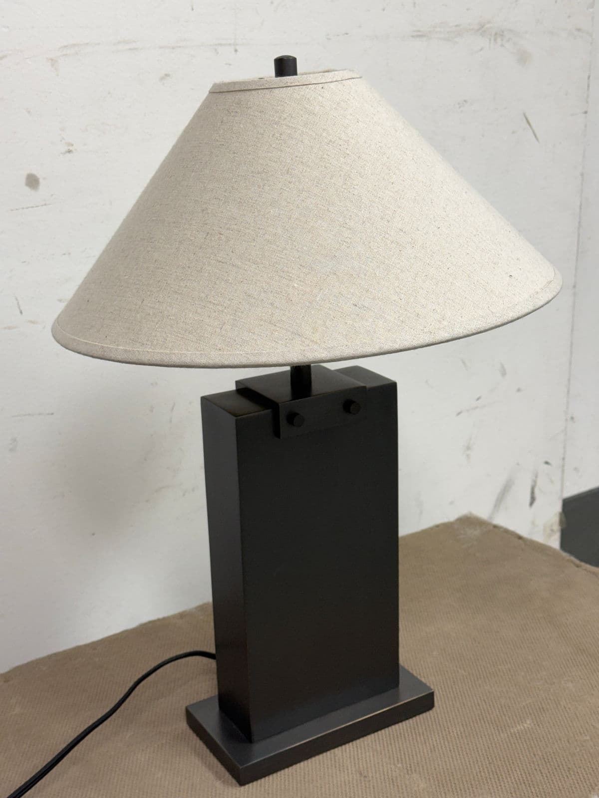 Restoration Hardware Rectangular Column Table Lamp - Thumbnail 4