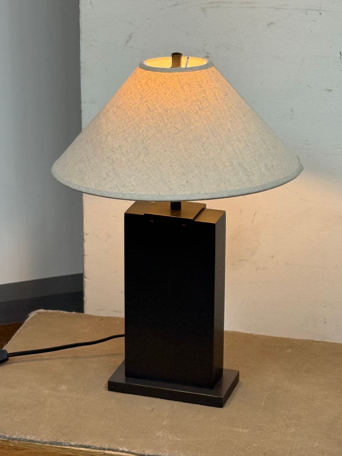 Restoration Hardware Rectangular Column Table Lamp - Thumbnail 3
