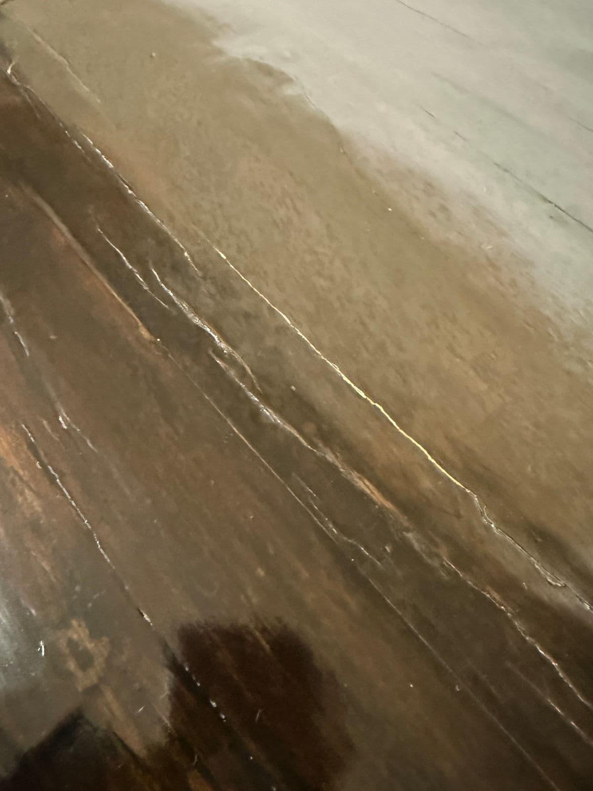 Organic Modern Dark Bamboo Side Table - Thumbnail 9