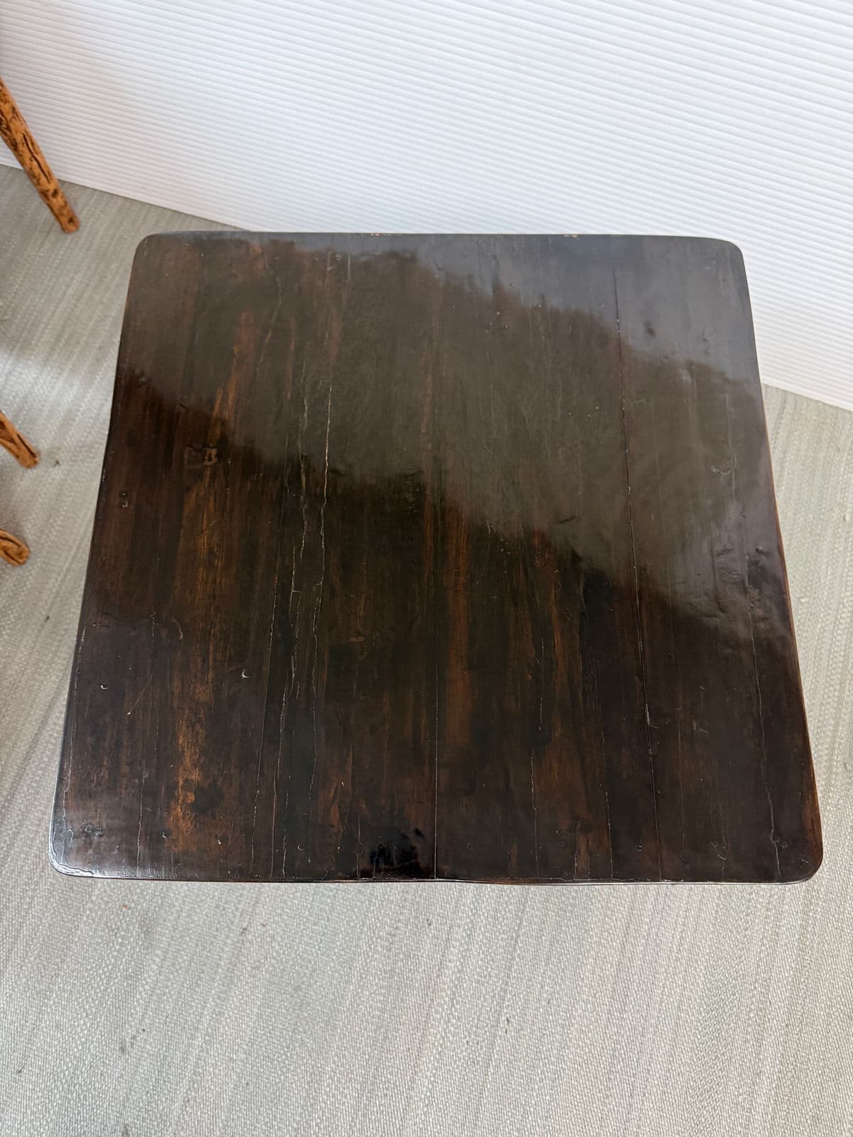 Organic Modern Dark Bamboo Side Table - Thumbnail 13