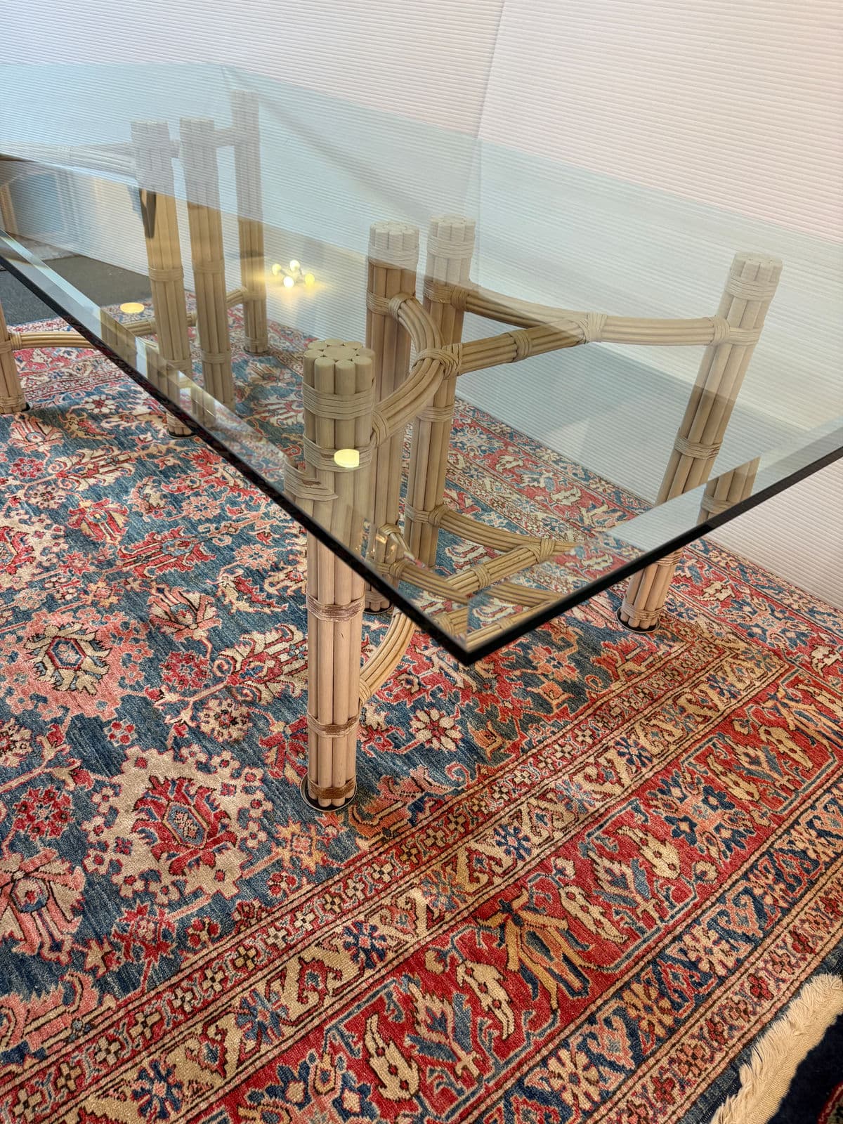 McGuire Furniture Double Pedestal Dining Table - Thumbnail 5