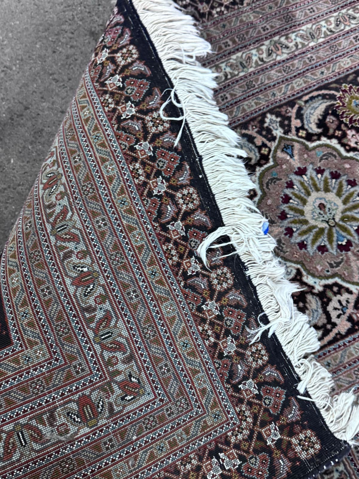 11ft 7in × 16ft 7in Tabriz Persian Wool Area Rug - Thumbnail 7