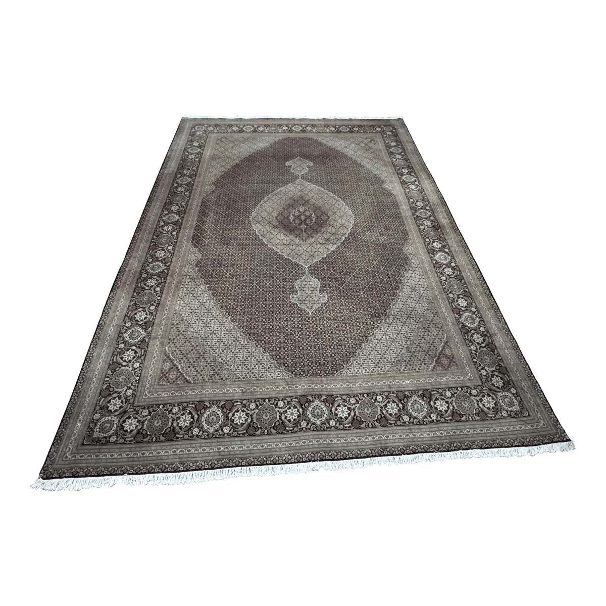 11ft 7in × 16ft 7in Tabriz Persian Wool Area Rug - Thumbnail 2