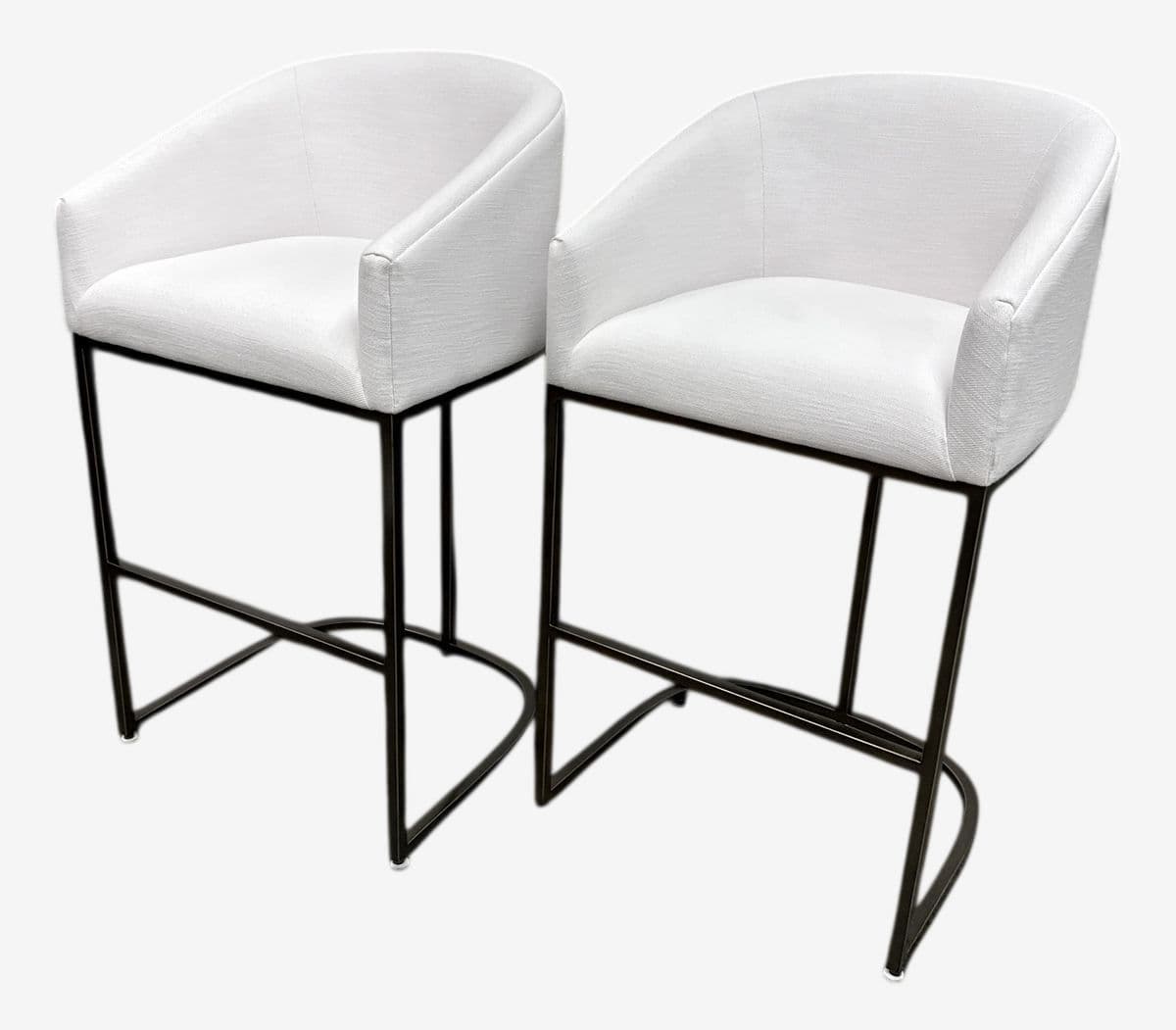 Restoration Hardware Emery Bar Stools, Pair - Image 1
