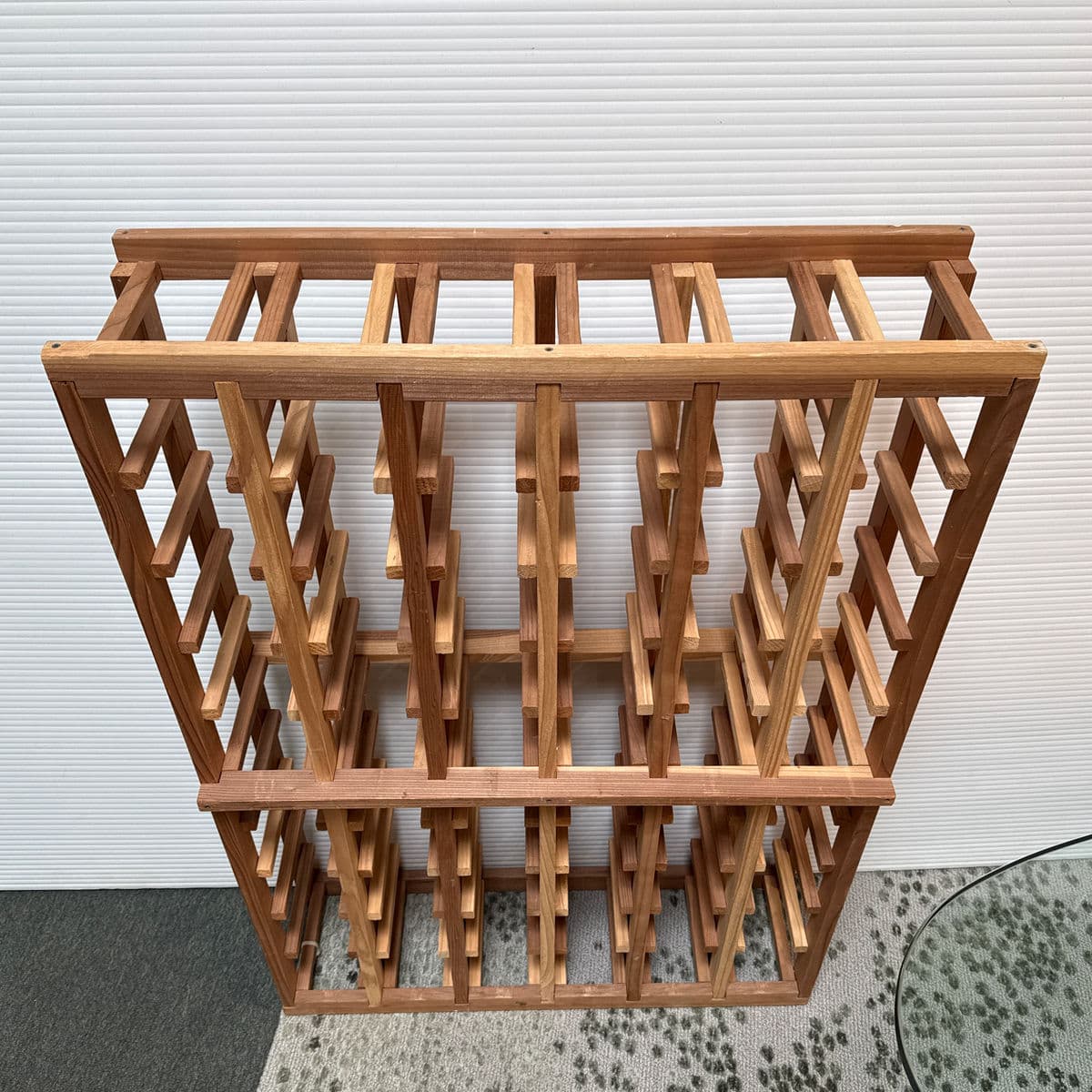 Pine Wood Wine Rack - Thumbnail 6