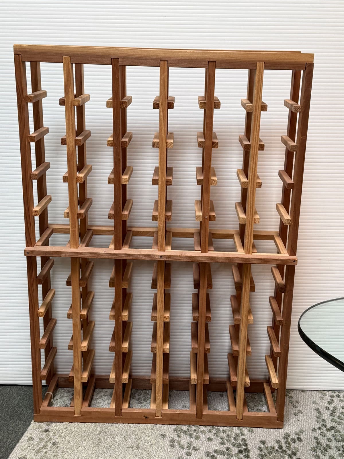 Pine Wood Wine Rack - Thumbnail 4