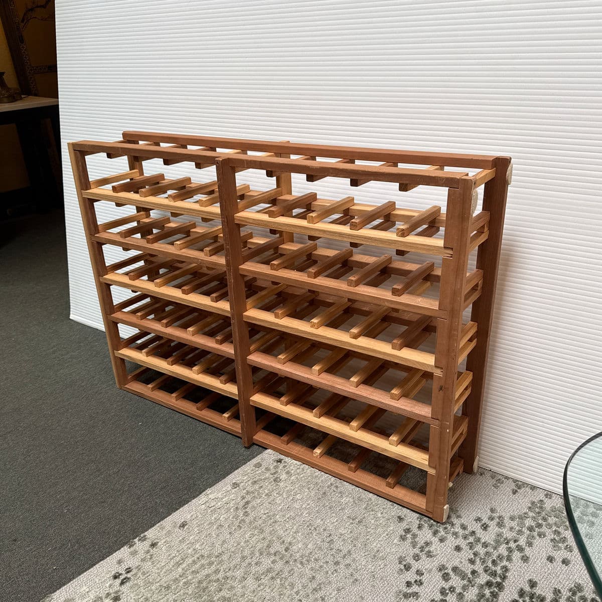 Pine Wood Wine Rack - Thumbnail 3