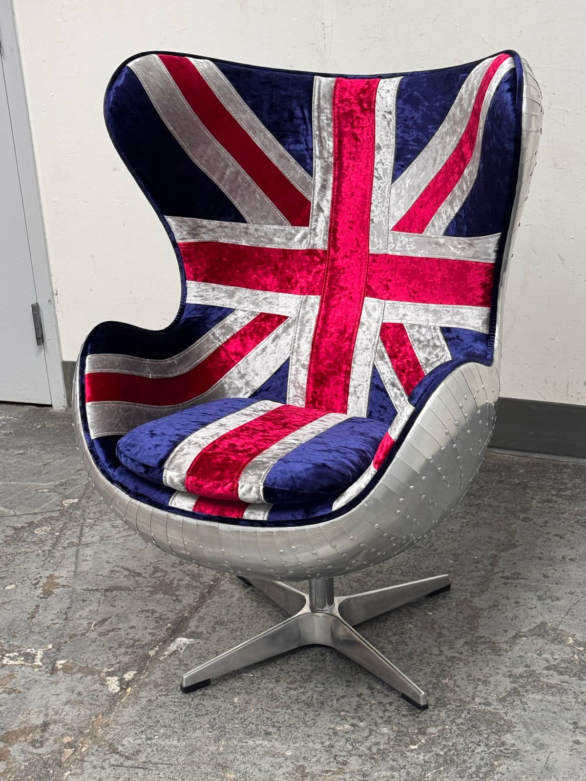 Acme Furniture Brancaster Union Jack Egg Chair - Thumbnail 4