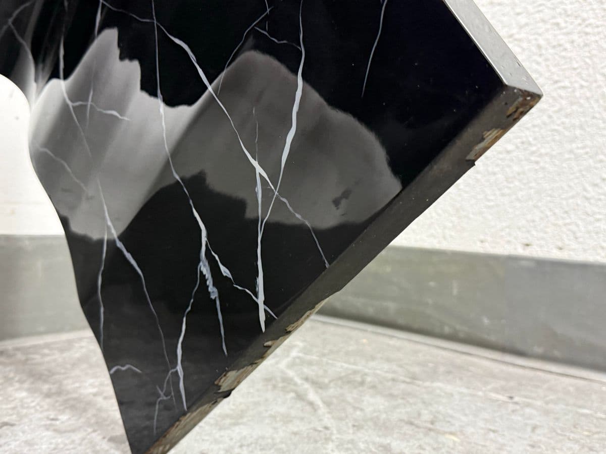 Made Goods Foster Faux Marble Lacquered Bench/Side Table - Thumbnail 5